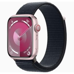 Apple Watch Series 9 (2023) GPS + Cellular 45 mm - Aluminium Pink - Sport loop Black