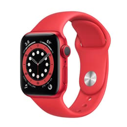 Apple Watch Series 6 (2020) GPS 40 mm - Aluminium Red - Sport band Red