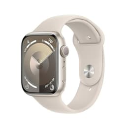 Apple Watch Series 9 (2023) GPS 45 mm - Aluminium Starlight - Sport band Starlight