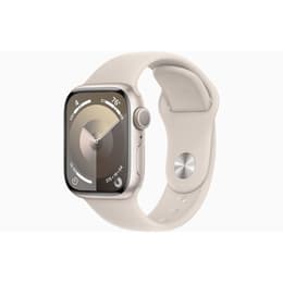 Apple Watch Series 9 (2023) GPS 41 mm - Aluminium Starlight - Sport band Starlight