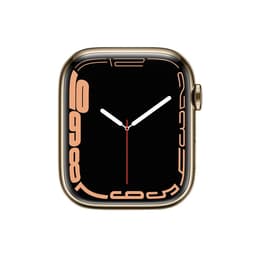 Apple Watch Series 7 (2021) GPS + Cellular 41 mm - Stainless steel Gold - No band No band