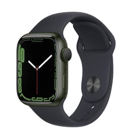 Apple Watch Series 7 (2021) GPS 41 mm - Aluminium Green - Sport band Black