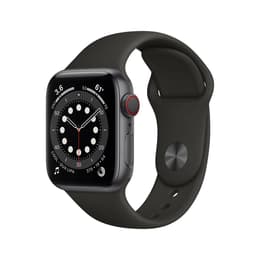 Apple Watch Series 6 (2020) GPS + Cellular 40 mm - Aluminium Space Gray - Sport band Black