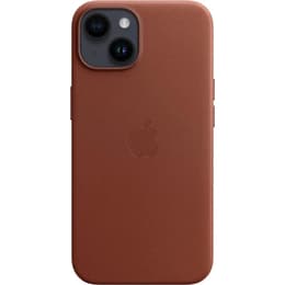 Apple Leather case iPhone 14 - Magsafe - Leather Brown