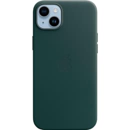 Apple Leather case iPhone 14 - Magsafe - Leather Green