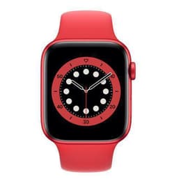 Apple Watch Series 6 (2020) GPS + Cellular 44 mm - Aluminium Red - Sport band Red