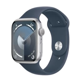 Apple Watch Series 9 (2023) GPS 45 mm - Aluminium Silver - Sport band Blue