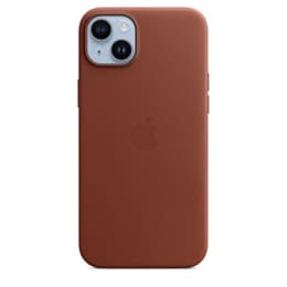 Apple Leather case iPhone 14 Plus - Magsafe - Leather Umber